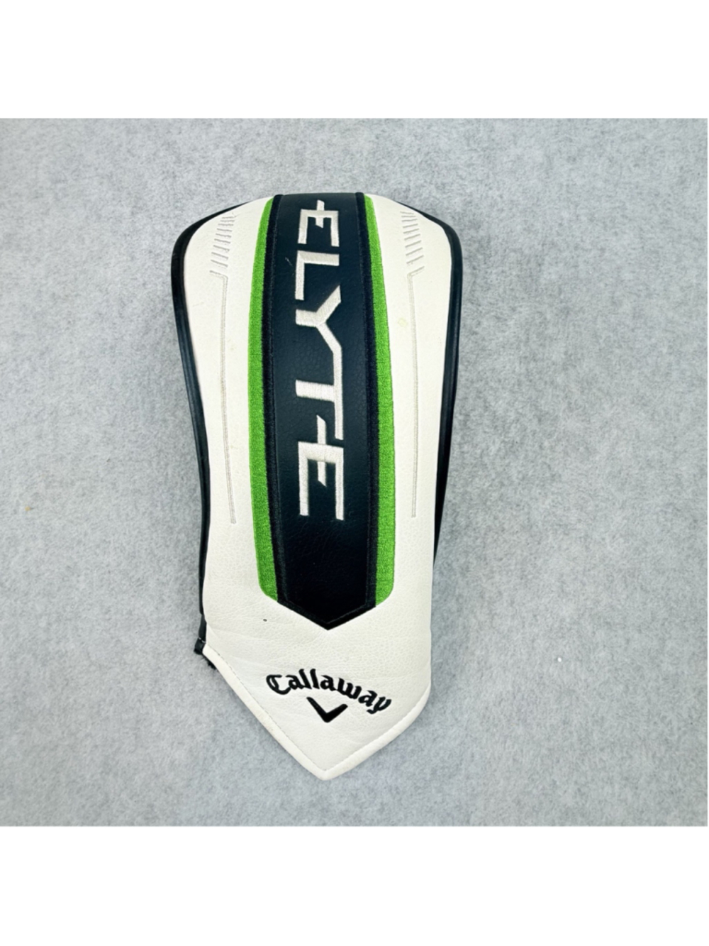 Callaway ELYTE Driver Golf Head Cover White / Black / Green - Used